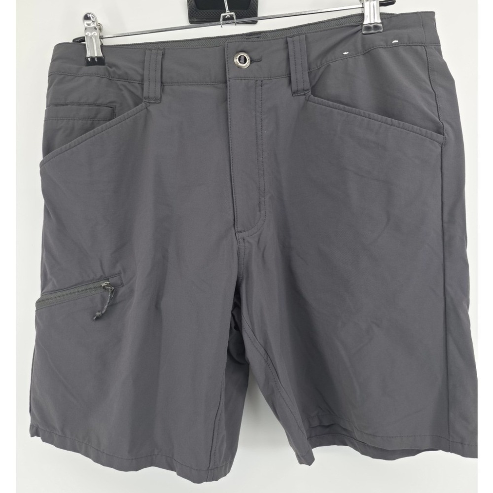 Patagonia Quandary Shorts Mens 32 Dark Grey Hiking Outdoor Tech Stretch 8 Inseam